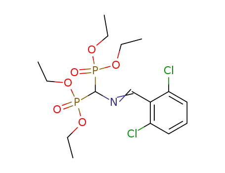 [{[1-(2,6-Dichloro-phenyl)-meth-(E)-ylidene]-amino}-(diethoxy-phosphoryl)-methyl]-phosphonic acid diethyl ester