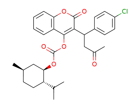Carbonic acid 3-[1-(4-chloro-phenyl)-3-oxo-butyl]-2-oxo-2H-chromen-4-yl ester (1R,2S,5R)-2-isopropyl-5-methyl-cyclohexyl ester