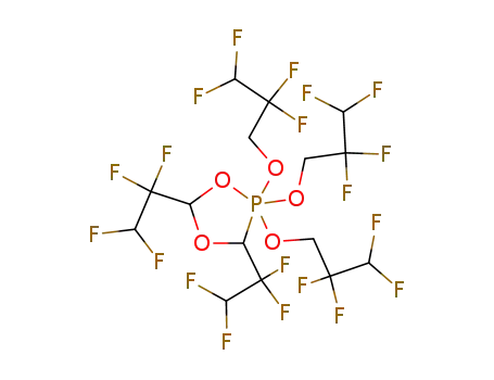 3,5-Bis-(1,1,2,2-tetrafluoro-ethyl)-2,2,2-tris-(2,2,3,3-tetrafluoro-propoxy)-2λ5-[1,4,2]dioxaphospholane
