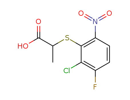 Propanoic acid, 2-[(2-chloro-3-fluoro-6-nitrophenyl)thio]-
