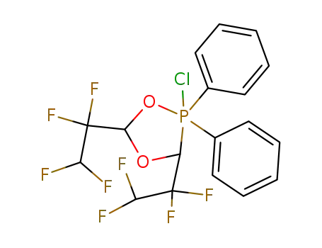 1,4,2-Dioxaphospholane,
2-chloro-2,2-dihydro-2,2-diphenyl-3,5-bis(1,1,2,2-tetrafluoroethyl)-