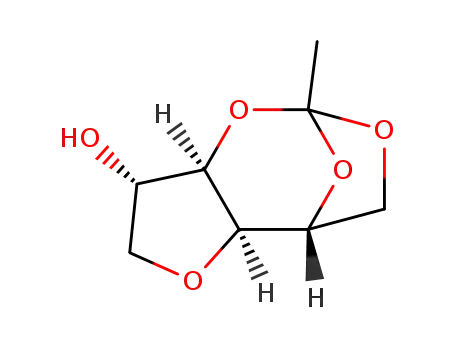 1,4-anhydro-3,5,6-tri-O-orthoacetyl-D-sorbitol