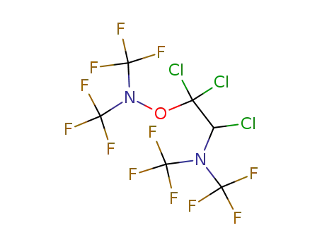 O-[2-(Bis-trifluoromethyl-amino)-1,1,2-trichloro-ethyl]-N,N-bis-trifluoromethyl-hydroxylamine