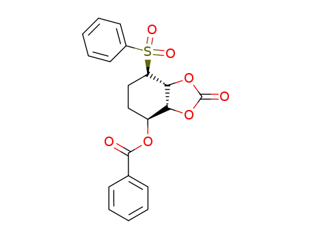 Benzoic acid (3aR,4S,7R,7aR)-7-benzenesulfonyl-2-oxo-hexahydro-benzo[1,3]dioxol-4-yl ester