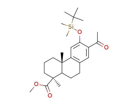 (1S,4aS)-7-Acetyl-6-(tert-butyl-dimethyl-silanyloxy)-1,4a-dimethyl-1,2,3,4,4a,9,10,10a-octahydro-phenanthrene-1-carboxylic acid methyl ester