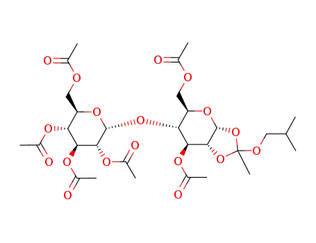 3,6-di-O-acetyl-4-O-(2,3,4,6-tetra-O-acetyl-α-D-glucopyranosyl)-α-D-glucopyranose 1,2-(i-butyl orthoacetate)