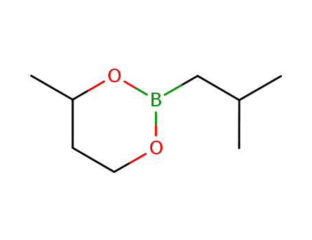 Molecular Structure of 95093-86-0 (1,3,2-Dioxaborinane, 4-methyl-2-(2-methylpropyl)-)