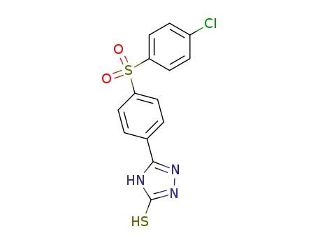 Molecular Structure of 141212-57-9 (3H-1,2,4-Triazole-3-thione,
5-[4-[(4-chlorophenyl)sulfonyl]phenyl]-1,2-dihydro-)