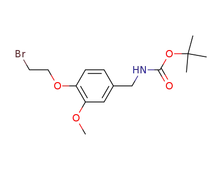Carbamic acid, [[4-(2-bromoethoxy)-3-methoxyphenyl]methyl]-,
1,1-dimethylethyl ester