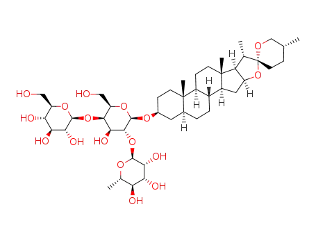tigogenyl α-L-rhamnopyranosyl-(1→2)-[β-D-glucopyranosyl-(1→4)]-β-D-galactopyranoside
