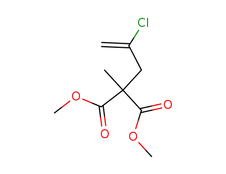 Molecular Structure of 187029-65-8 (Propanedioic acid, (2-chloro-2-propenyl)methyl-, dimethyl ester)