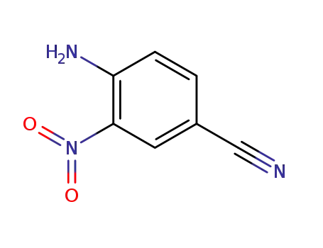 Molecular Structure of 6393-40-4 (4-Amino-3-nitrobenzonitrile)