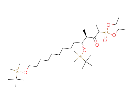 [(3R,4R)-4,13-Bis-(tert-butyl-dimethyl-silanyloxy)-1,3-dimethyl-2-oxo-tridecyl]-phosphonic acid diethyl ester