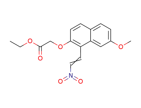 [7-Methoxy-1-((E)-2-nitro-vinyl)-naphthalen-2-yloxy]-acetic acid ethyl ester