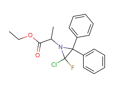 Ethyl 2-(2-chloro-2-fluoro-3,3-diphenylaziridin-1-yl)propanoate