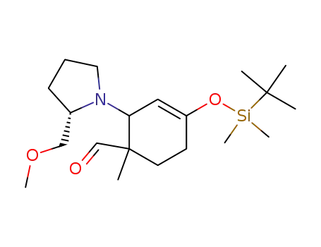 4-(tert-butyl-dimethyl-silanyloxy)-2-(2-methoxymethyl-pyrrolidin-1-yl)-1-methyl-cyclohex-3-enecarbaldehyde