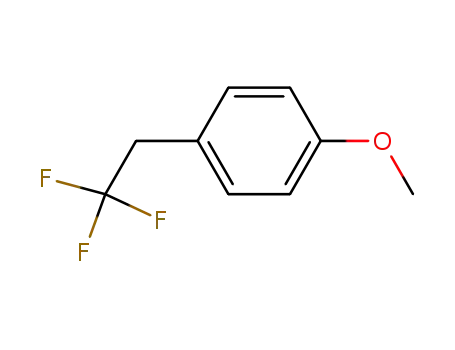 Molecular Structure of 157928-44-4 (Benzene, 1-methoxy-4-(2,2,2-trifluoroethyl)-)