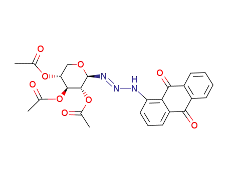 3-(anthraquinon-1-yl)-1-(2,3,4-tri-O-acetyl-β-D-xylopyranosyl)triazene