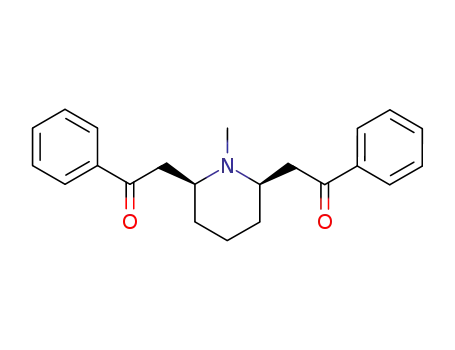 Molecular Structure of 579-21-5 (2,2'-(1-Methyl-2,6-piperidinediyl)diacetophenon)