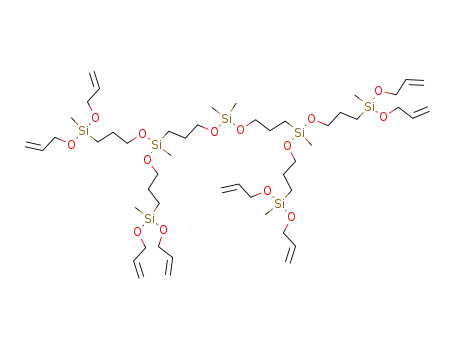 3-{allyloxy-[3-([3-(bis-allyloxy-methyl-silanyl)-propoxy]-{3-[(3-{bis-[3-(bis-allyloxy-methyl-silanyl)-propoxy]-methyl-silanyl}-propoxy)-dimethyl-silanyloxy]-propyl}-methyl-silanyloxy)-propyl]-methyl-silanyloxy}-propene