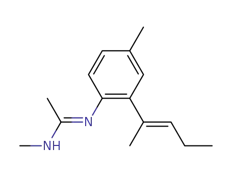 N-methyl-N'-[4-methyl-2-(1-methyl-but-1-enyl)-phenyl]-acetamidine