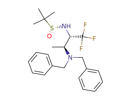(R)-N-((2S,3S)-3-(dibenzylamino)-1,1,1-trifluorobutan-2-yl)-2-methylpropane-2-sulfinamide