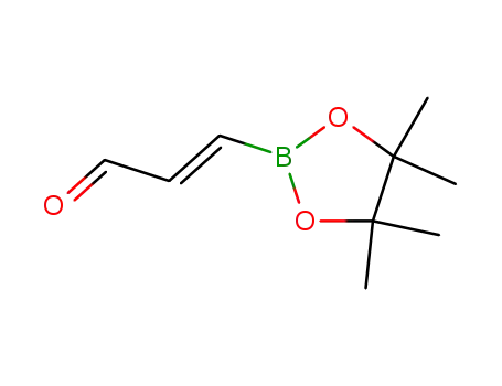 Molecular Structure of 153725-01-0 (2-Propenal, 3-(4,4,5,5-tetramethyl-1,3,2-dioxaborolan-2-yl)-, (2E)-)