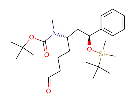 (2'S,1S)-{1-[2-(tert-butyldimethylsilanoxy)-2-phenylethyl]-5-oxopentyl}methylcarbamic acid tert-butyl ester