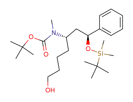 (2'S,1S)-{1-[2-(tert-butyldimethylsilanoxy)-2-phenylethyl]-5-hydroxypentyl}methylcarbamic acid tert-butyl ester