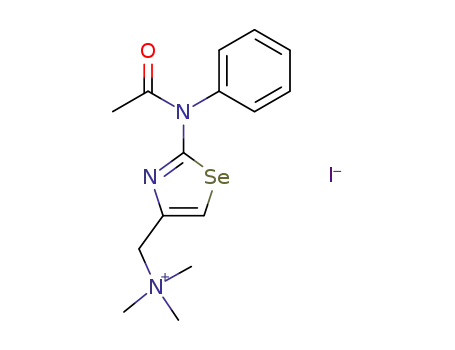 [2-(N-acetylanilino)-1,3-selenazol-4-ylmethyl]trimethylammonium iodide