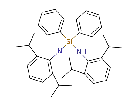 Molecular Structure of 587023-11-8 (Silanediamine, N,N'-bis[2,6-bis(1-methylethyl)phenyl]-1,1-diphenyl-)