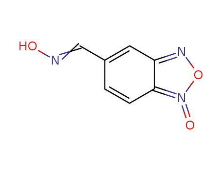 Molecular Structure of 241818-88-2 (2,1,3-BENZOXADIAZOLE-5-CARBOXALDEHYDE, 5-OXIME, 1-OXIDE)