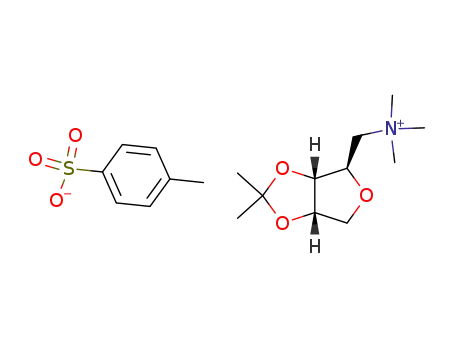 N-(1,4-anhydro-2,3-O-isopropylidene-D,L-ribitol-5-yl)trimethylammonium tosylate