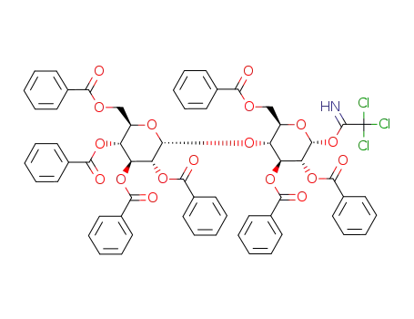 (O-2,3,4,6-tetra-O-benzoyl-α-D-glucopyranosyl-(1→4)-2,3,6-tri-O-benzoyl-α-D-glucopyranosyl)-trichloroacetimidate