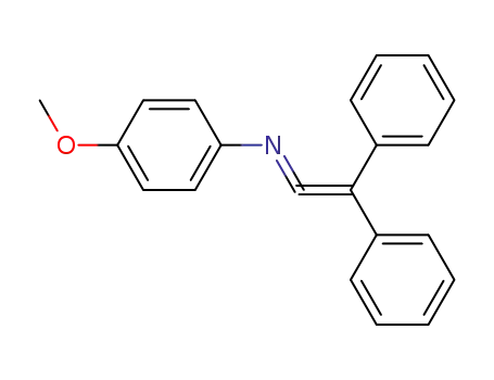 Molecular Structure of 40012-82-6 (Benzenamine, N-(diphenylethenylidene)-4-methoxy-)