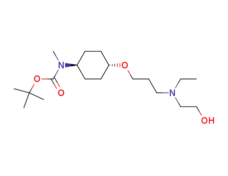 (4-{3-[ethyl-(2-hydroxy-ethyl)-amino]-propoxy}-cyclohexyl)-methyl-carbamic acid tert-butyl ester