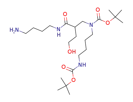 [2-(4-amino-butylcarbamoyl)-4-hydroxy-butyl]-(4-tert-butoxycarbonylamino-butyl)-carbamic acid tert-butyl ester