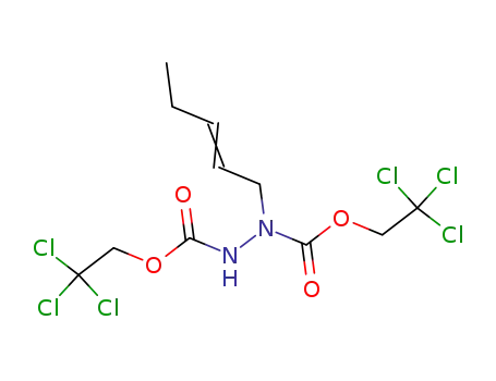 1-(2-penten-1-yl)-1,2-hydrazinedicarboxylic acid bis(2,2,2-trichloroethyl) ester