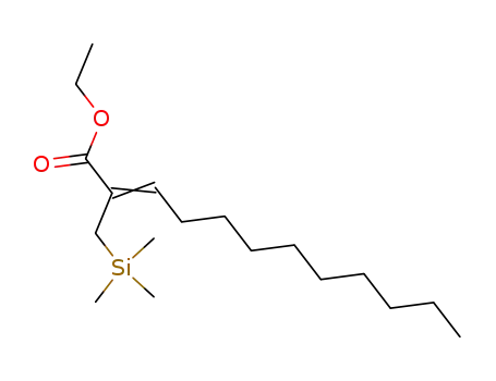 (E)-2-Trimethylsilanylmethyl-dodec-2-enoic acid ethyl ester