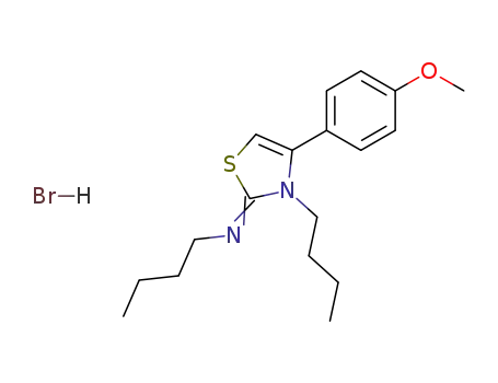 N-butyl-N-[3-butyl-4-(4-methoxyphenyl)-2,3-dihydro-1,3-thiazol-2-yliden]amine hydrobromide
