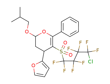 5-(4-chloro-1,1,2,2,3,3,4,4-octafluoro-butane-1-sulfonyl)-4-furan-2-yl-2-isobutoxy-6-phenyl-3,4-dihydro-2H-pyran