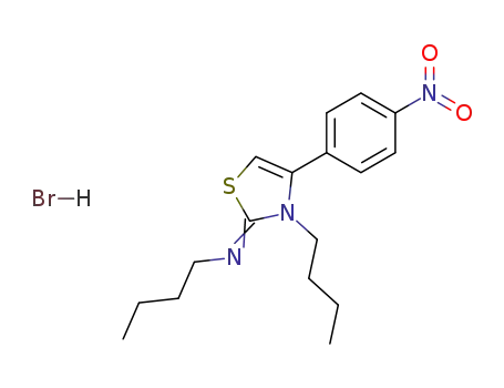 N-butyl-N-[3-butyl-4-(4-nitrophenyl)-2,3-dihydro-1,3-thiazol-2-yliden]amine hydrobromide