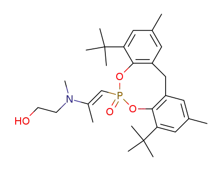 2-{[2-(4,8-di-tert-butyl-2,10-dimethyl-6-oxo-12H-5,7-dioxa-6λ5-phospha-dibenzo[a,d]cycloocten-6-yl)-1-methyl-vinyl]-methyl-amino}-ethanol