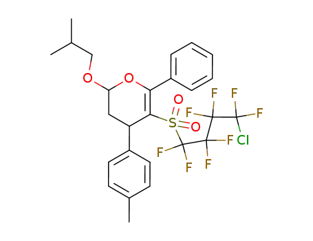 5-(4-chloro-1,1,2,2,3,3,4,4-octafluoro-butane-1-sulfonyl)-2-isobutoxy-6-phenyl-4-p-tolyl-3,4-dihydro-2H-pyran