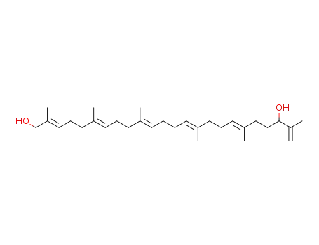 (2E,6E,10E,14E,18E)-2,6,10,15,19,23-hexamethyltetracosadeca-2,6,10,14,18,23-hexaene-1,22-diol