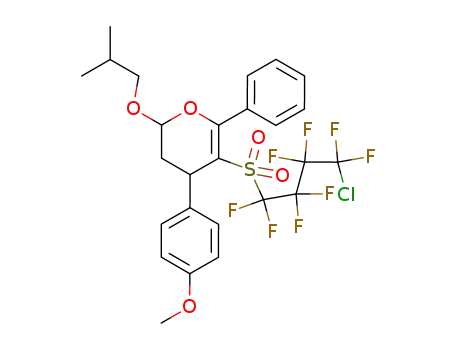 5-(4-chloro-1,1,2,2,3,3,4,4-octafluoro-butane-1-sulfonyl)-2-isobutoxy-4-(4-methoxy-phenyl)-6-phenyl-3,4-dihydro-2H-pyran