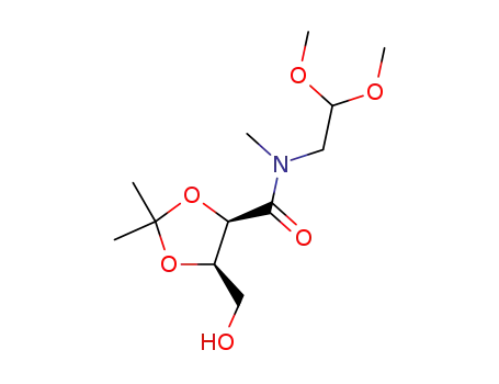 (4R,5R)-5-hydroxymethyl-2,2-dimethyl-[1,3]dioxolane-4-carboxylic acid (2,2-dimethoxy-ethyl)-methyl-amide