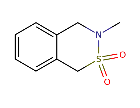Molecular Structure of 61199-72-2 (1H-2,3-Benzothiazine, 3,4-dihydro-3-methyl-, 2,2-dioxide)