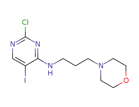 (2-chloro-5-iodopyrimidine-4-yl)-(3-morpholin-4-yl-propyl)-amine