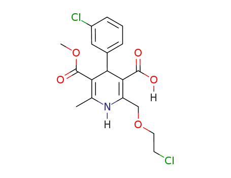 5-methyl 2-(2-chloroethoxy)methyl-4-(3-chlorophenyl)-6-methyl-1,4-dihydropyridine-3,5-dicarboxylate